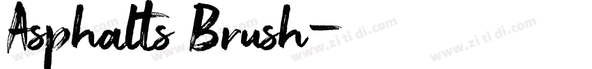 Asphalts Brush字体转换